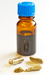 Image showing tincture and pills