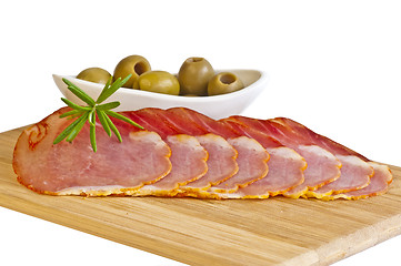 Image showing ham of Spain Lomo