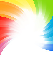 Image showing Vector rainbow background