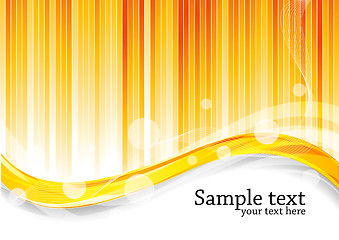 Image showing Vector orange background