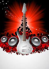 Image showing Vector music background