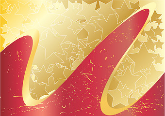 Image showing Vector abstract background with star