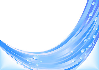 Image showing Vector abstract blue background