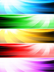 Image showing Vector abstract style banners