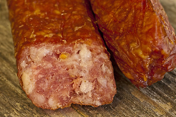 Image showing smoked sausage of the Black Forest