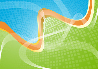 Image showing Vector abstract tech template