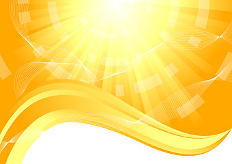 Image showing Vector sunny background