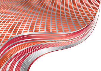 Image showing Vector abstract red background