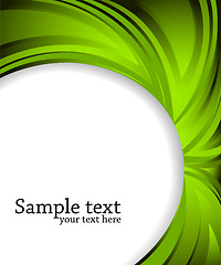 Image showing Vector abstract green background