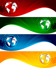 Image showing Vector set of banners