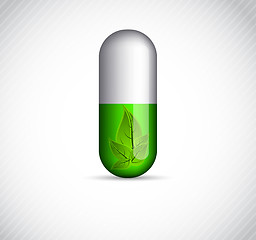 Image showing Concept background with pill