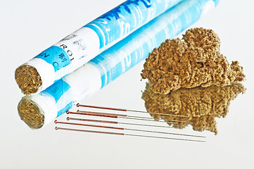 Image showing acupuncture needles