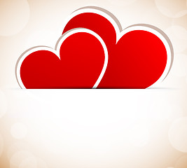 Image showing Background with hearts