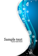 Image showing Vector bright blue background