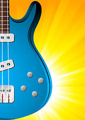 Image showing Vector background with guitar