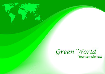 Image showing vector green background
