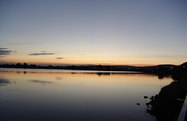 Image showing hollingworth lake sunset