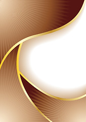 Image showing Vector abstract chocolate banner