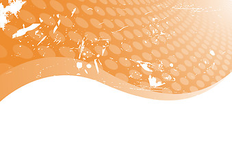 Image showing Vector orange grunge background