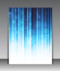 Image showing Abstract blue poster