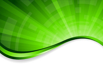 Image showing Vector bright green background