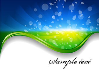 Image showing Vector abstract background with circle