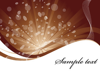 Image showing Vector background in brown color