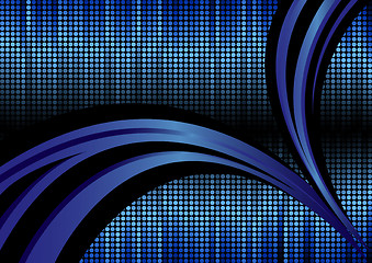 Image showing Vector abstract background in blue color