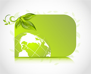 Image showing Green design card