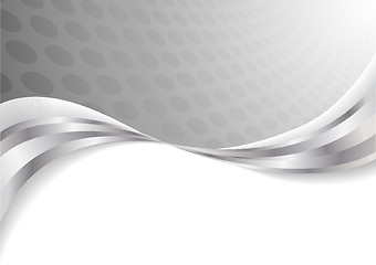 Image showing Vector silver background