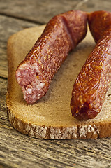 Image showing smoked sausage of the Black Forest