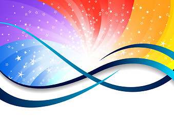 Image showing Vector colorful background