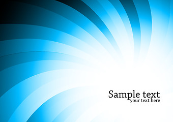 Image showing Vector abstract blue background