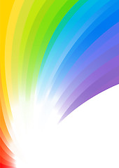 Image showing Vector rainbow background