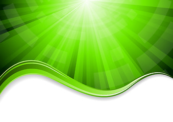 Image showing Vector green background