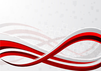 Image showing Vector red background