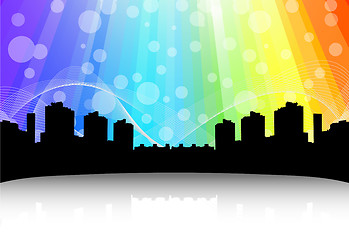 Image showing Cityscape design. Abstract background
