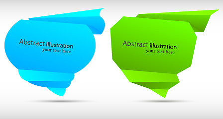 Image showing Abstract speech bubbles. Colorful illustration