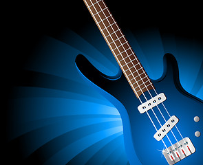 Image showing Vector background with guitar