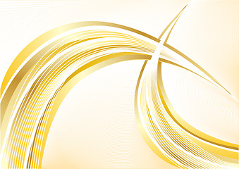 Image showing Vector gold abstract background
