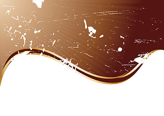 Image showing Vector grunge chocolate background