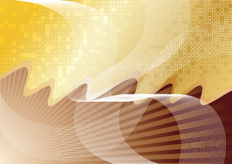 Image showing Vector abstract chocolate background