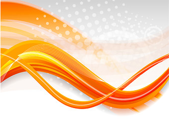 Image showing Abstract orange background