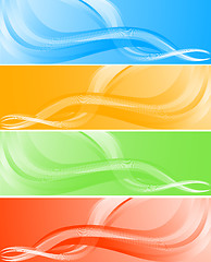 Image showing Vector wave banners