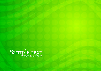 Image showing Vector green abstract background