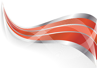 Image showing Vector abstract red background