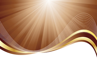 Image showing Vector chocolate background