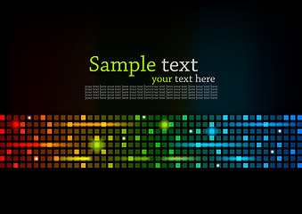 Image showing Abstract colorful background with square