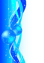 Image showing Christmas background in blue color