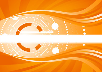 Image showing Vector abstract tech background